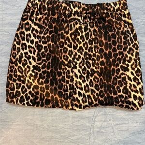 PacSun Leopard Print Mini Skirt - Brown and Black